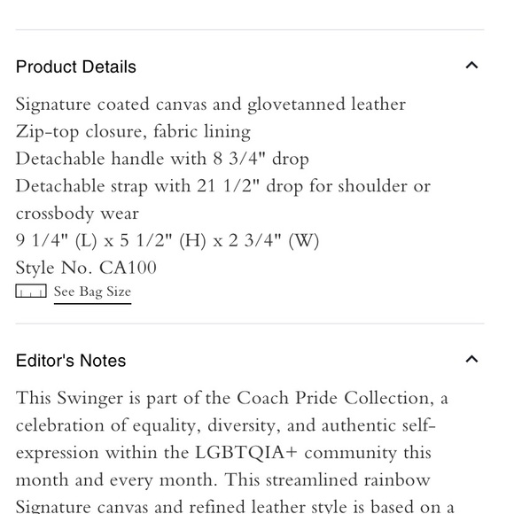 💯 Authentic Coach Swinger crossbody bag - Picture 10 of 10